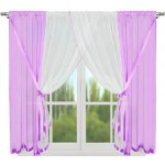BytoTex Hotová voálová záclona L 44 fialová 400x150 cm – Hledejceny.cz