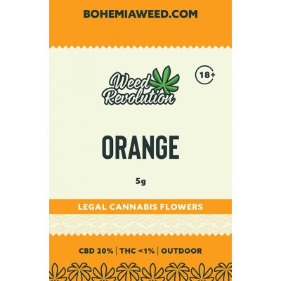 Weed Revolution Orange Outdoor CBD 20% THC 1% 5g