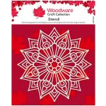 Woodware Plastová šablona 17x17cm mandala 2 – Zboží Dáma
