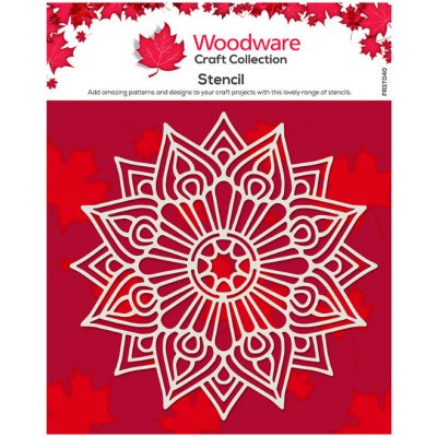 Woodware Plastová šablona 17x17cm mandala 2 – Zboží Dáma