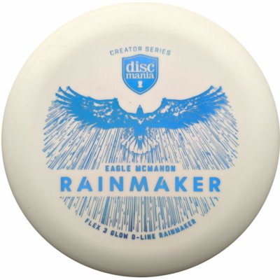 Discmania Eagle McMahon Creator Series Glow D-line Rainmaker (Flex 3) Bílá/Světlemodrá – Zbozi.Blesk.cz