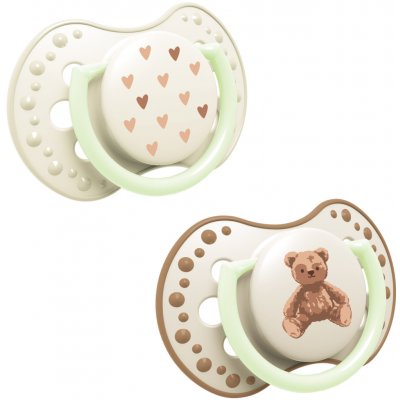 Lovi Dudlík svítící silikonový dynamický Teddy Love 2ks – Zboží Mobilmania