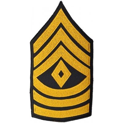 NAVYS Nášivka US hodnost FIRST SERGEANT - ZLATÁ – Zboží Dáma