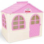 Doloni dětský zahradní domeček šedo-bílo-růžový – Hledejceny.cz