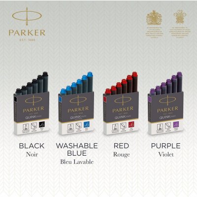 Parker 1502/0150407 inkoustové mini bombičky černé 6 ks – Zboží Živě