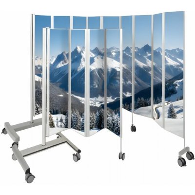BEK Teknik Skládací zástěna paraván Parflex 165 cm 165 x 90 x 6 cm – Sleviste.cz