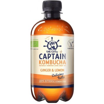 Captain Kombucha Kombucha Zero BIO zázvor/citron 400 ml