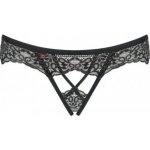 Pikantní kalhotky otevřené Meshlove crotchless panties - Obsessive černá – Zboží Dáma
