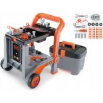 Smoby pracovní vozík Black & Decker Devil Workmate 3v1 s nářadím a 18 doplňky – Zboží Mobilmania