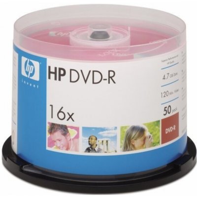 HP DVD-R 4,7GB 16x, cakebox, 50ks (DME00025-3) – Hledejceny.cz