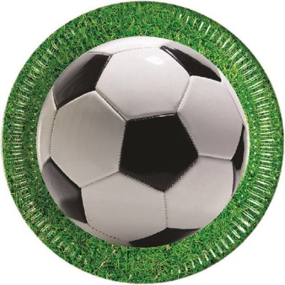 Papírové talíře FOTBAL 23 cm, GoDan – Zboží Dáma