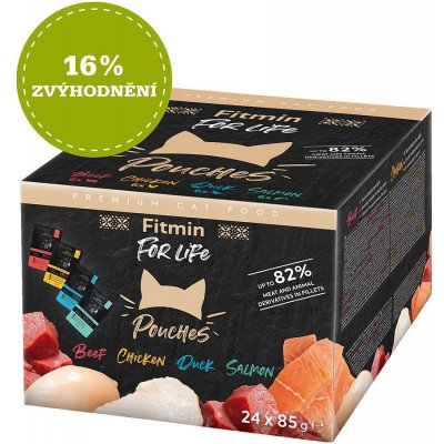 Fitmin cat For Life 24 x 85 g – Zboží Mobilmania