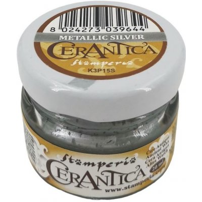 Stamperia Patina Cerantica metalická stříbrná 20ml – Zboží Dáma