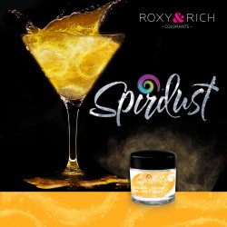 Roxy and Rich Metalická barva do nápojů Spirdust zlato žlutá 1,5 g