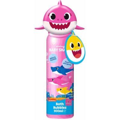 Pinkfong Baby Shark pěna do koupele + hračka růžová 300 ml – Zboží Mobilmania
