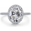 Prsteny Royal Fashion stříbrný rhodiovaný prsten Broušený ovál HA JZ1479 SILVER