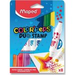 Maped 6808 Dětské fixy Color'Peps Duo Stamp 8 ks – Zboží Mobilmania