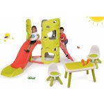 Smoby Set preliezačka Multi-Activity Tower na šplhanie so šmykľavkou+2 stoličky a stolček KidChair SM840201-8 – Zboží Dáma
