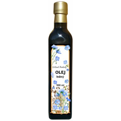 Natural Products Lněný olej 0,5 l – Zboží Mobilmania
