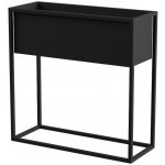 YLD Stojan na květiny kovový 60 x 23 x 60 cm černá – Zboží Dáma