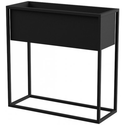 YLD Stojan na květiny kovový 60 x 23 x 60 cm černá – Zboží Dáma