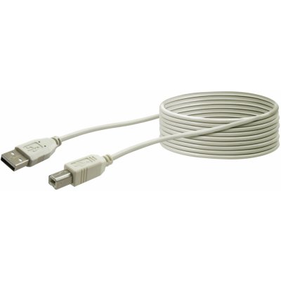 Schwaiger Připojovací kabel USB 2.0 šedý 3 m – Zboží Mobilmania