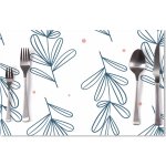 Sablio prostírání Modré lístky 40x30cm – Zboží Mobilmania