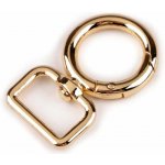 Karabina s obrtlíkem průvlek 19mm zlatá – Hledejceny.cz