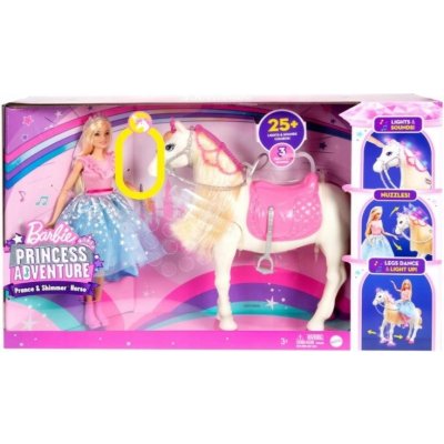 Barbie Princess Dobrodružství Princezny Kůň 32,5 cm – Zbozi.Blesk.cz