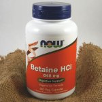 Now Foods Foods Betaine HCl 120 kapslí – Hledejceny.cz