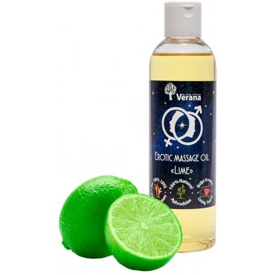 Verena Erotický masážní olej Limetka 250 ml