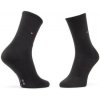 Tommy Hilfiger Sada 2 párů vysokých ponožek 100001494 Black