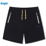 Pánské kraťasy Kugo FS6033 žlutý zip pánské bavlněné šortky černé – Zboží Dáma