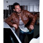 Racing Syndicate kožená pánská bunda 4SR Fighter brown – Sleviste.cz