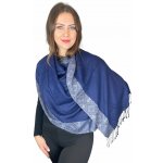 Šál Pašmína Vivienna modrá – Zbozi.Blesk.cz