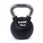 TRINFIT Kettlebell kov guma s chrom madlem 24 kg – Sleviste.cz