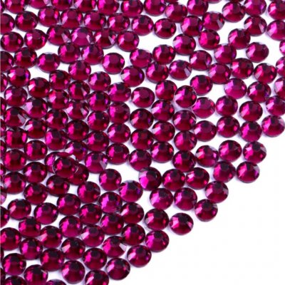 Broušené kamínky na nehty SS6 se Swarovski efektem FUCHSIA 2 mm 20 ks – Zboží Mobilmania