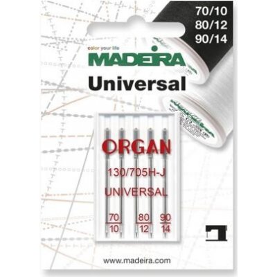 Jehly Madeira 130/705H UNIVERSAL (2x70/10, 2x80/12, 90/14) – Zboží Dáma