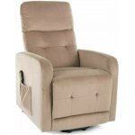 Signal Elektrické polohovací Otus II Velvet béžové – Zboží Mobilmania