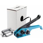 UNIPACK Balicí sada ALFA - standardní sada Sada: Napínák H21, drátěnné spony 16 mm, PP páska v kartonu 15x0.65 mm. Pevnost pásky v tahu je 240 kg. – HobbyKompas.cz