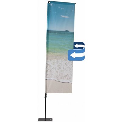 Jansen Display Oboustranný tisk pro obdélníkovou vlajku 60 x 155 cm – Zboží Živě