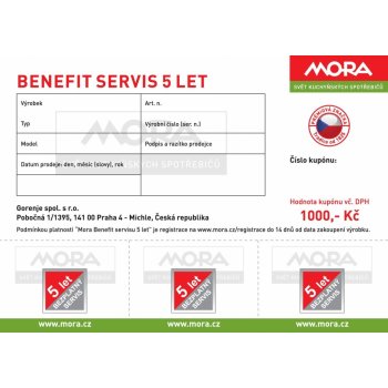 MORA BENEFIT SERVIS 5 let