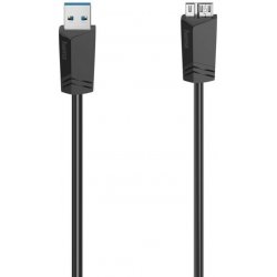 Hama 200626 USB 3.0 typ A - micro B, 0,75m, černý