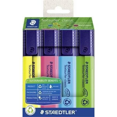 Staedtler Textsurfer Classic 364 R sada 4 barev – Hledejceny.cz