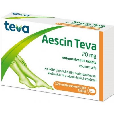 AESCIN TEVA 20MG TBL ENT 120 – Hledejceny.cz