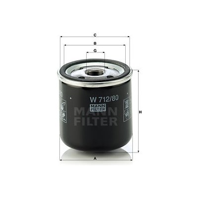 MANN-FILTER Olejový filtr W 712/80 – Hledejceny.cz