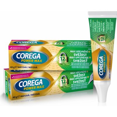 Corega Power Max Upevnění + Svěžest fixač.krém 40 g – Zboží Dáma