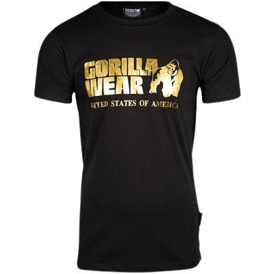 Gorilla Wear pánské tričko s krátkým rukávem Classic t-shirt black Gold