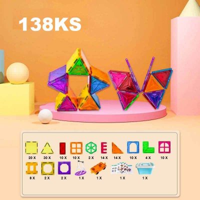 Magnetic Tiles 138ks + box