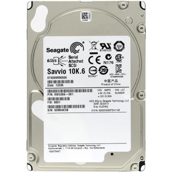 Seagate Savvio 10K.6 600GB, 2,5", SAS, 10000RPM, 64MB, ST600MM0006